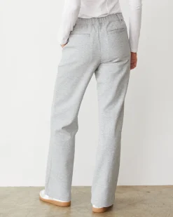 MONROW Cotton Knit Patch Pocket Pant WHITEHEATHER New